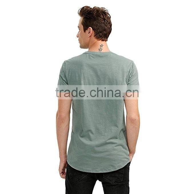 Men's Crew Neck Casual T Shirts Short Sleeves Soft Cotton slub cotton