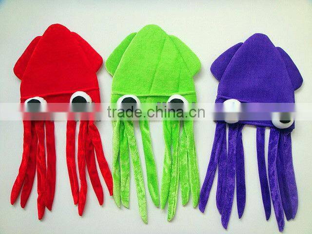 factory sale red color carnival products octopus hat