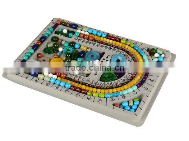 DIY beads design flocking plate/template/board for Necklace
