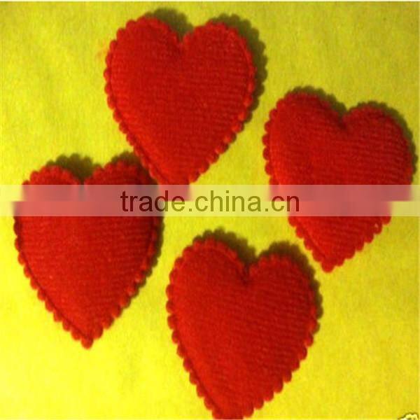 3d Red Felt Heart Valentines Love Card Making Scrapbooking Embellishments