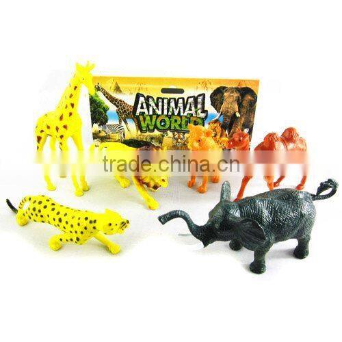 Vinyl cartoon dinosaur world kids 9'' vivid cute plastic dinosaur toys