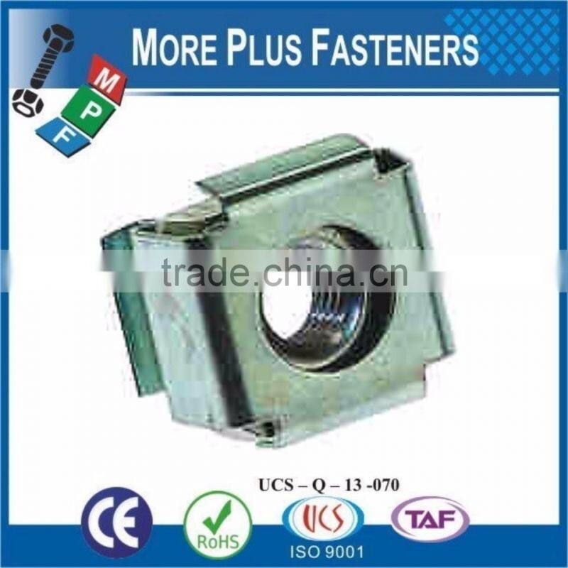 Made in Taiwan Brass Stainless Steel Zinc Plated Cage Nut