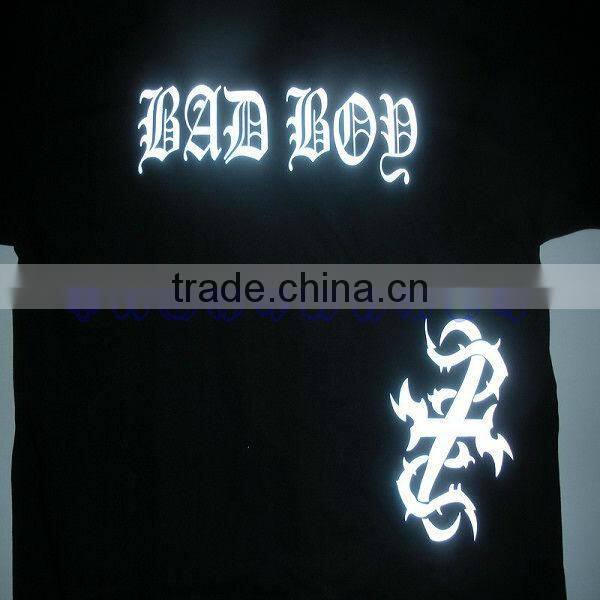 Factory high stretch safety reflective logo sign for bike riding clothes