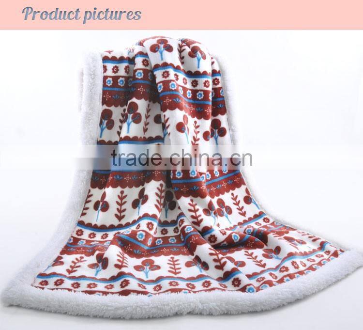 Cheap Knit Faux Fur Plush Fleece Throw Blanket Wholesale