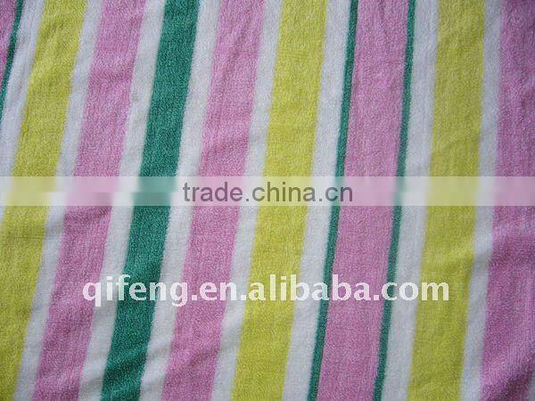 Stripe Purple Microfiber Towel