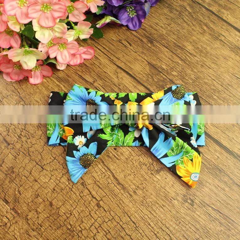Vintage little girl fancy floral bowknot wholesale cheap korean headband