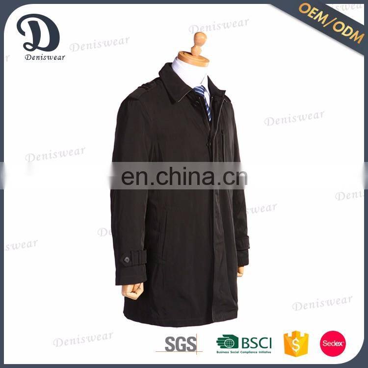 Wholesale price turn-down collar working clothes trench coat
