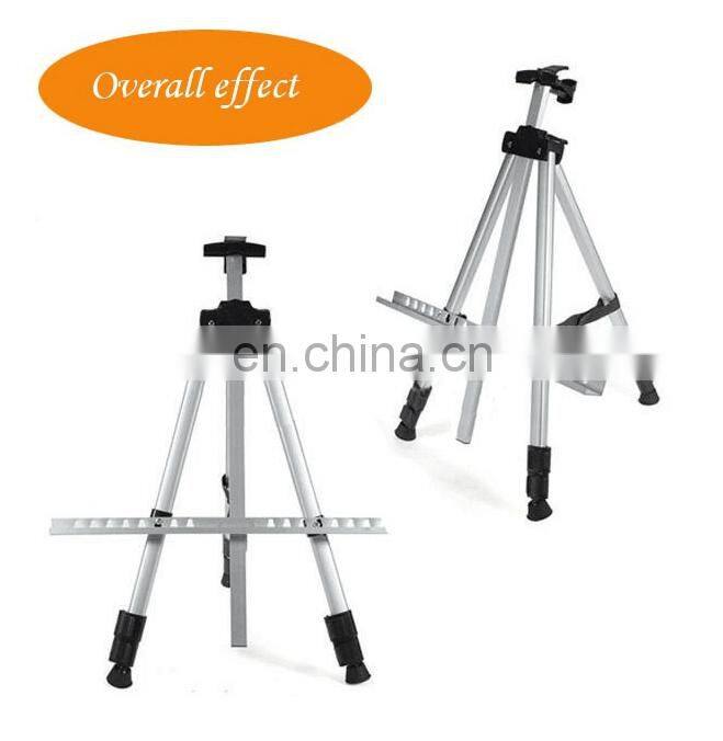 Silver or Black Aluminum alloy Finish Tripod Easel