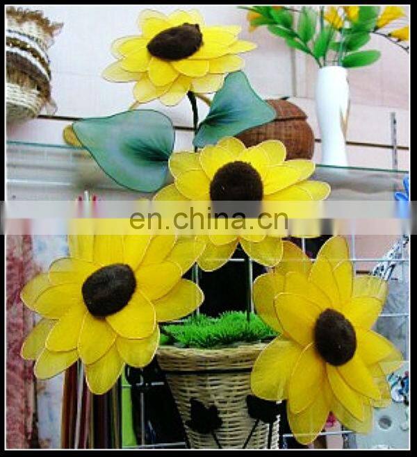 Sun flower made from stocking