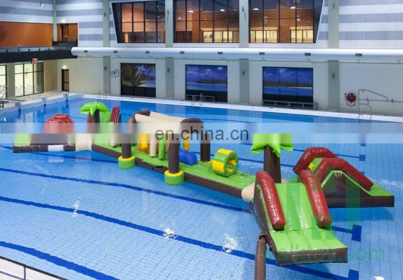 HI 2017 popular inflatable water park/dolphin water obstacle course toys