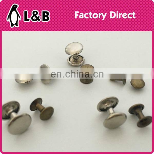 double cap head metal decorative rivets for shoes bag clothing