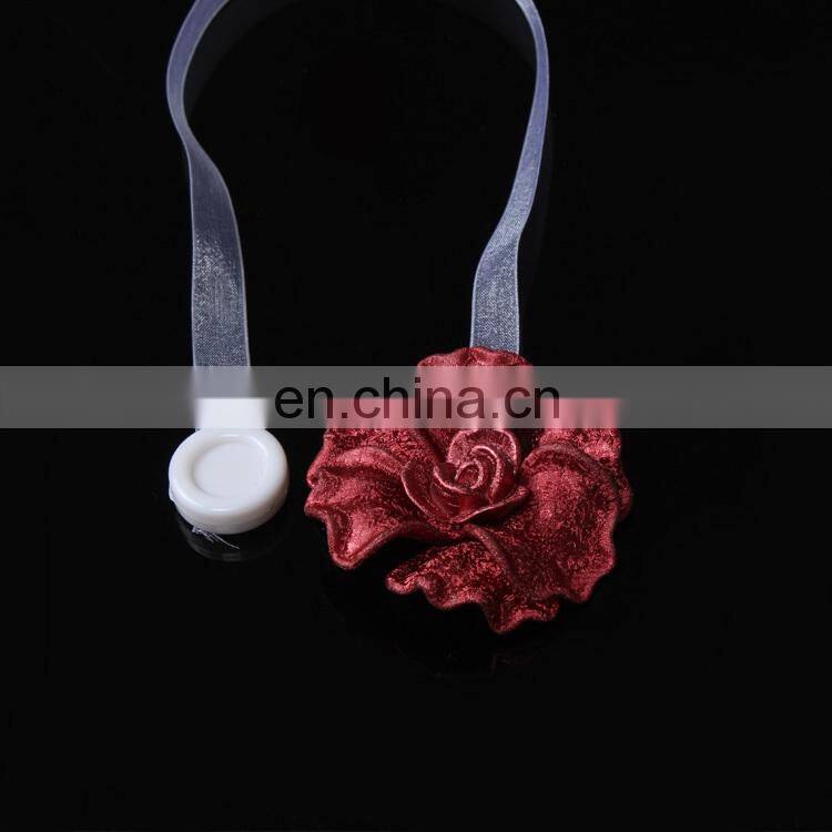 fashion decoration heart-shaped and pearl design curtain buckle