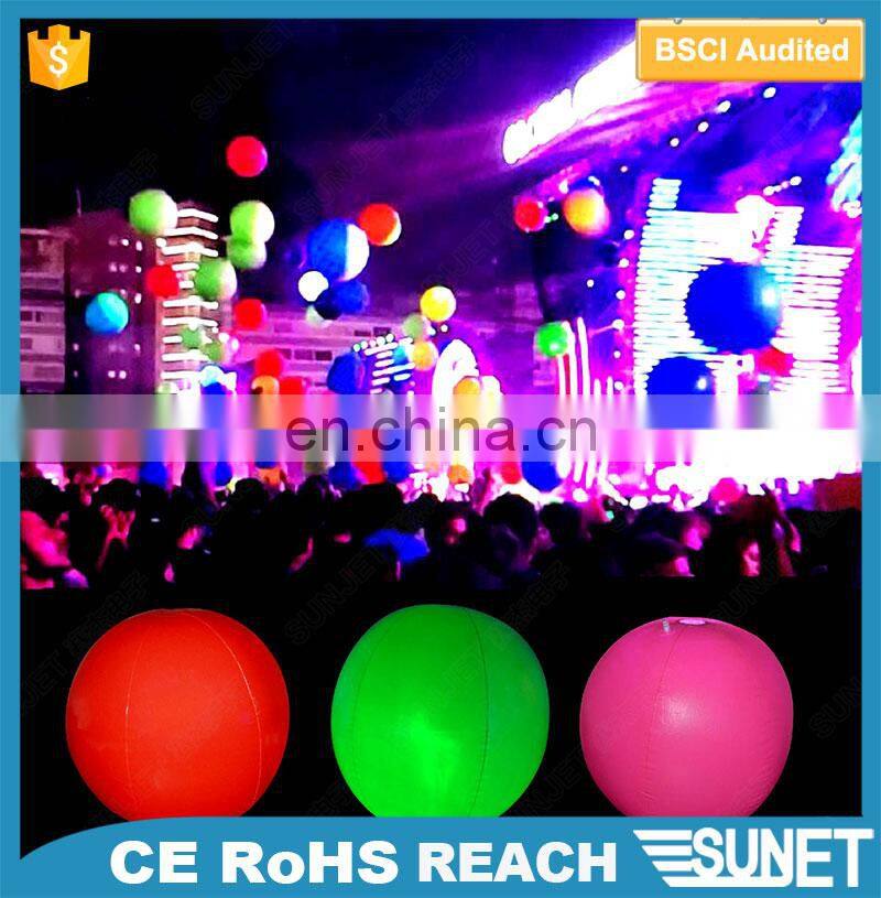 Party decoration cheap PVC materia led ball light outdoor