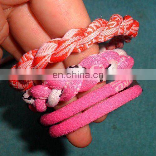 hang-knitted friendship fabric bracelets