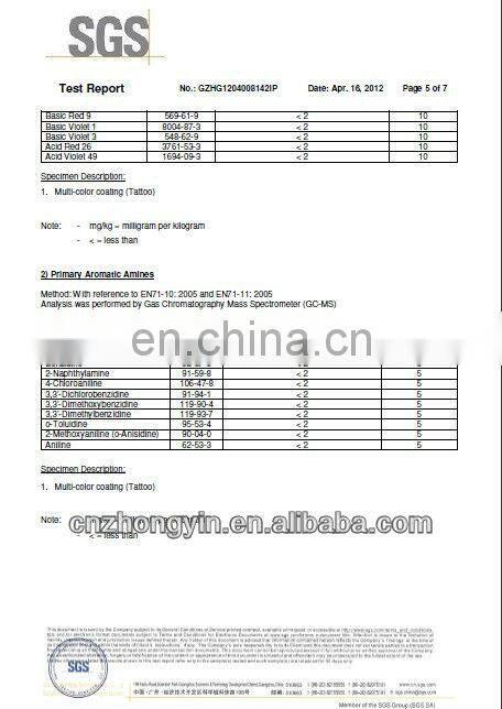 Newest temporary tattoo sticker for childrens (ZY3-1018)