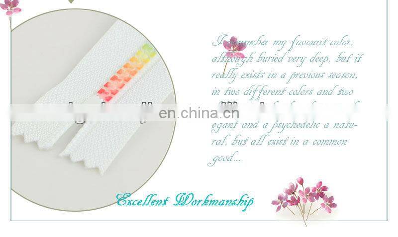 Hot Sale Colored Rainbow Teeth Printed Zipper