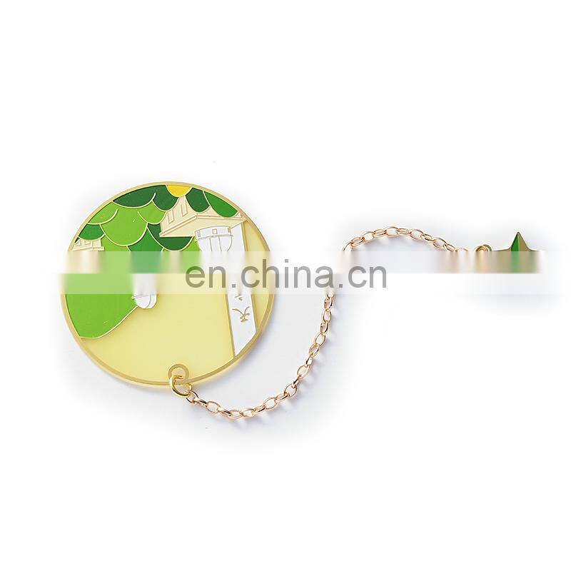 Custom portable pocket bookmarks with chain