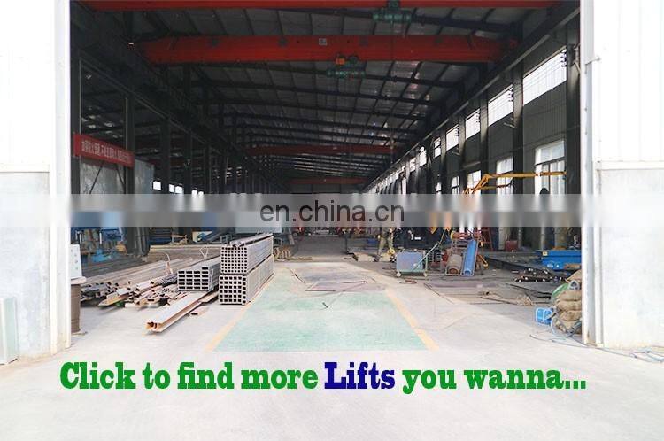 7LSJG Shandong SevenLift cheap small residential hydraulic warehouse freight cargo elevator lift
