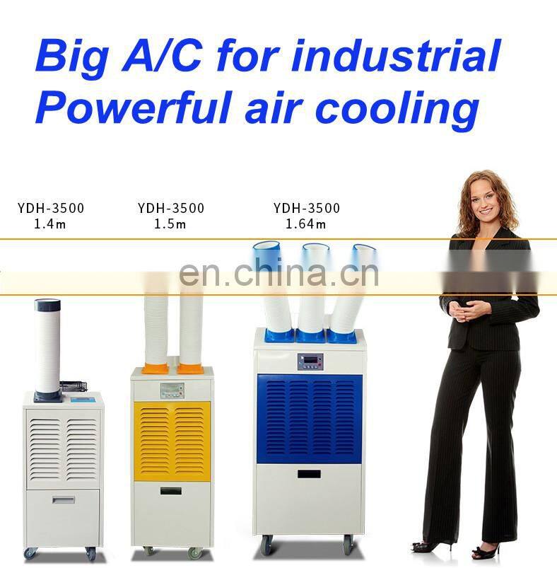 Workshop air conditioner with wheels and handle