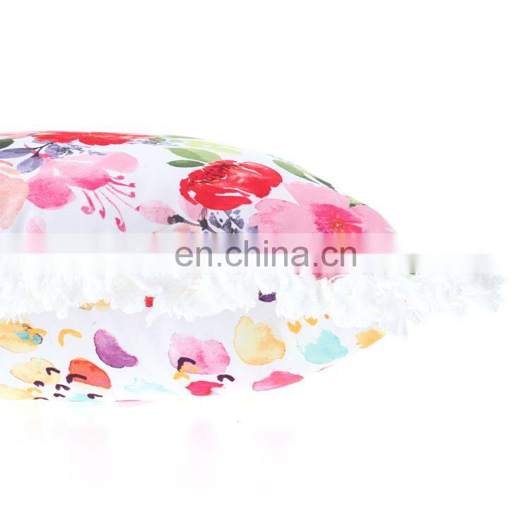 Printed Pillows Outdoor Decorative Multi-color Fancy Flower Popular Creative Digital Printing Square Throw Pillow Cover