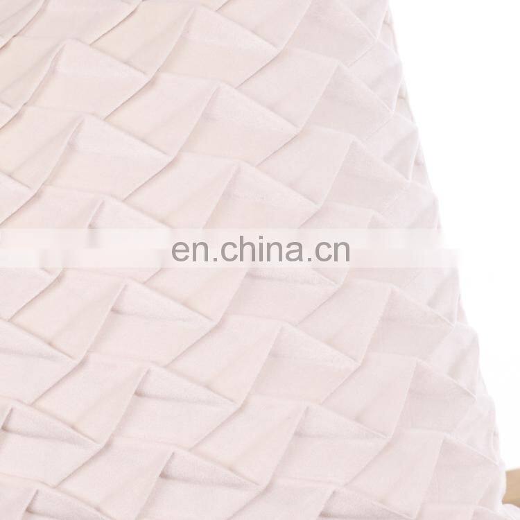 New products pink velvet wrinkle cushion cover/sofa cushion throw for home decor