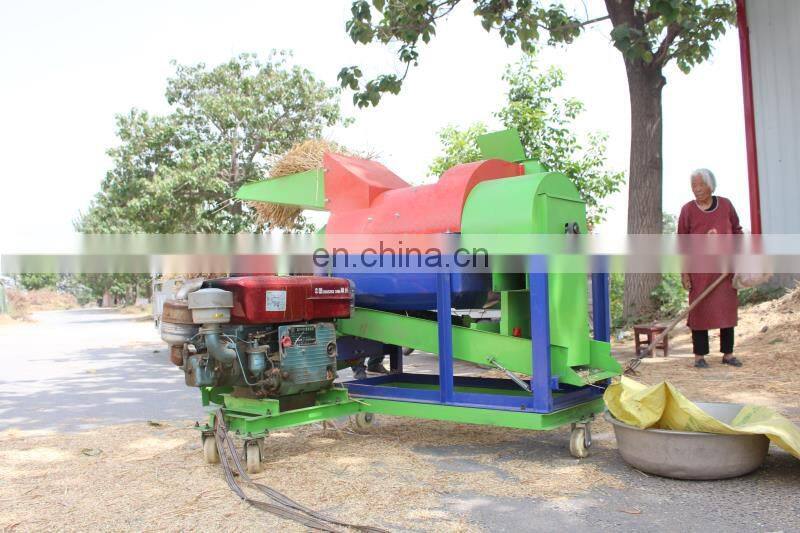 12HP diesel engine high efficiency mini rice and wheat thresher price