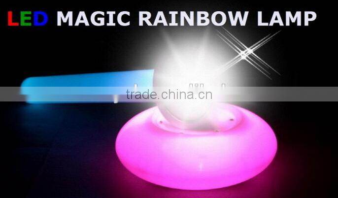 2in1 color changing led table light and 3led torch light