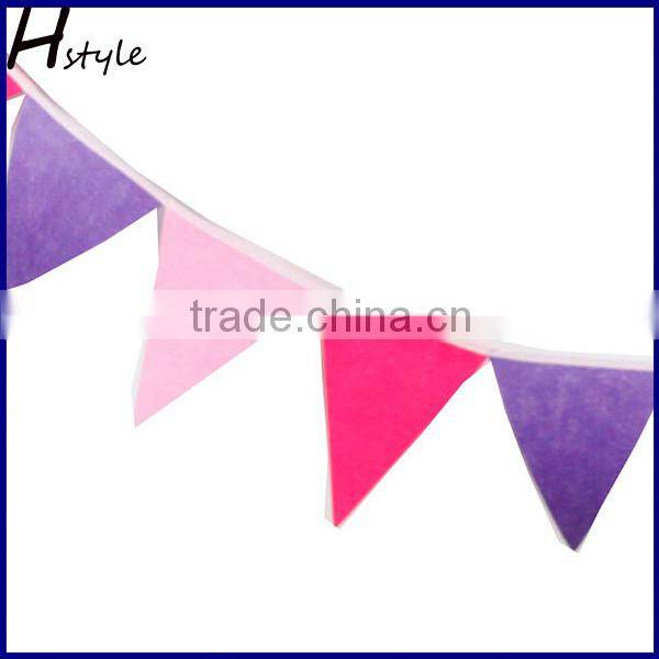 Fabric Bunting Pennant Flags Banner Party Wedding Christmas Decoration PLC009