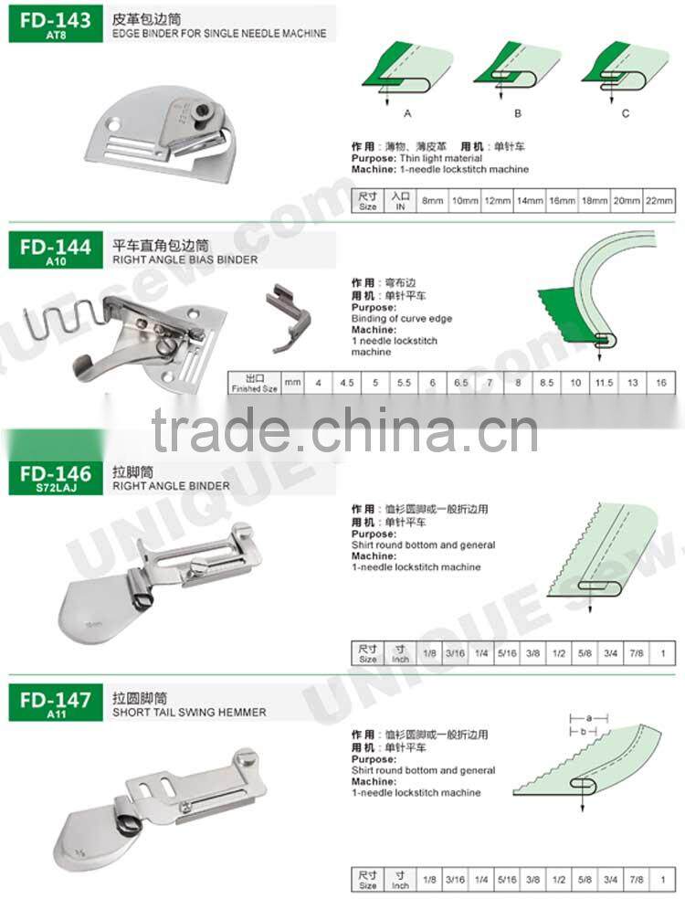 Folder/Binder for sewing machine 1