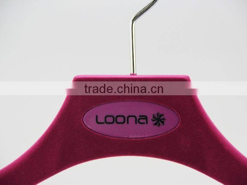 hot red plastic hanger velvet coat hanger