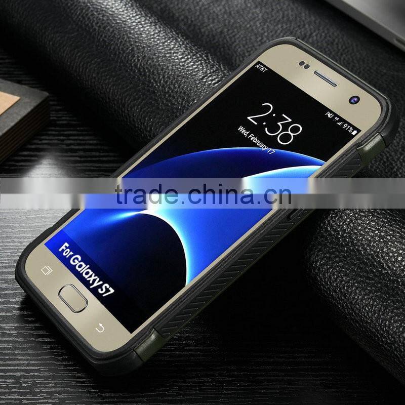 Alibaba express camouflage 2 in 1 genuine leather with solier wind case for Samsung galaxy s7 edge ,for Samsung galaxy s7