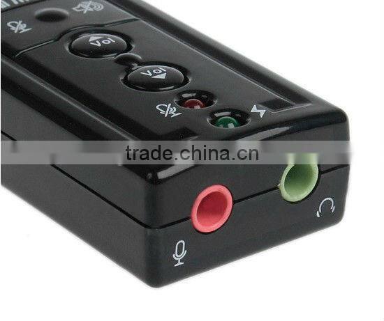 Hot sale USB External 7.1 Channel Audio Device Sound Card Adapter For Laptop