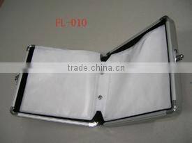 aluminum CD/DVD storage case with metal carry handle