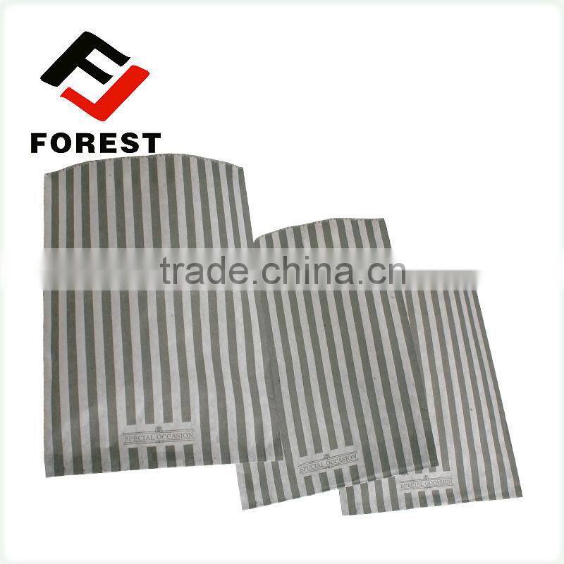 Striped paper bags printing and paper storage bags