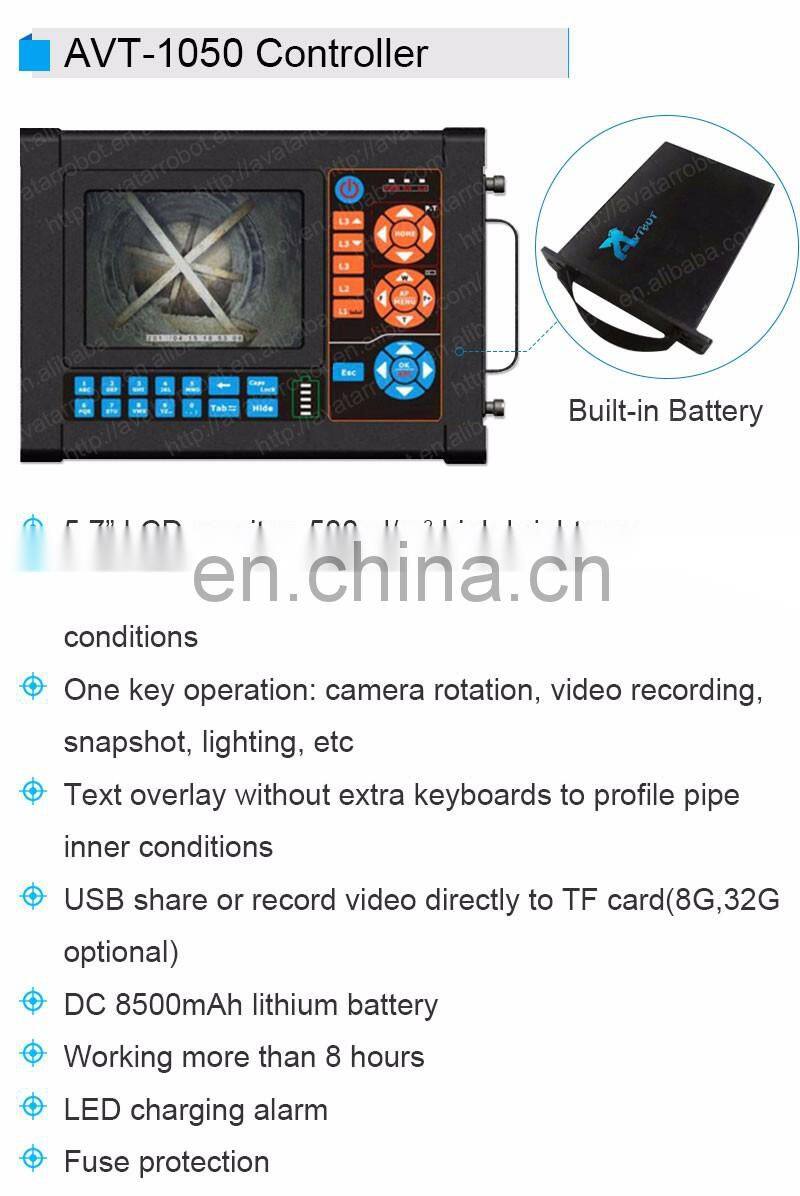 Pipeline tube inspection water leak detection camera