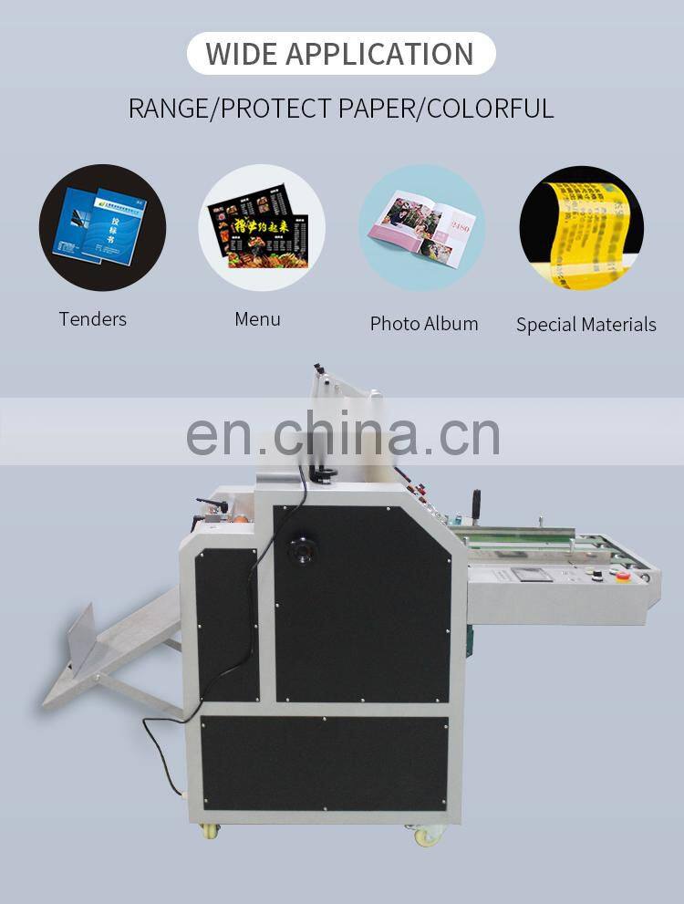 Top Quality Durable 110Mm Steel  Roller  Film Automatic Paper Laminating Machine