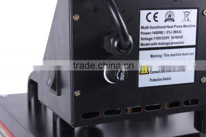 pneumatic auto flat heat press machine for t-shirt sublimation &Pneumatic t-shirt printer