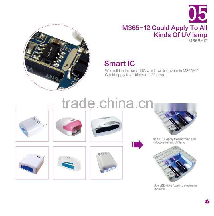 Newest 365nm 9W LED UV lamp uv nail lamp nail uv led lamp