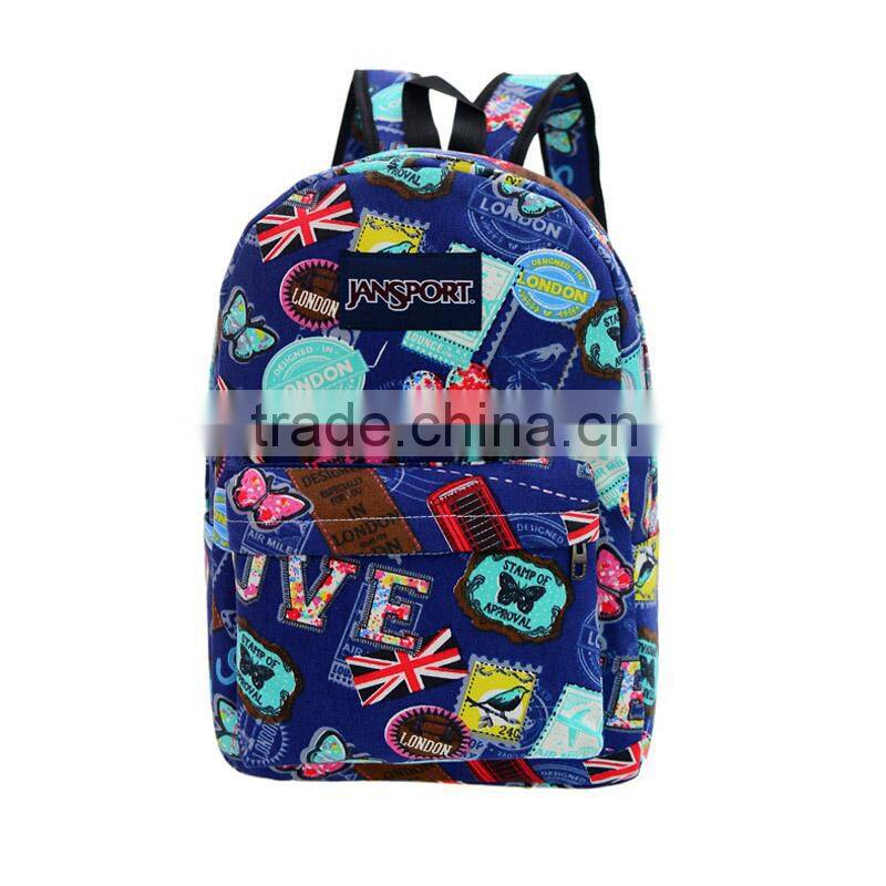 Fashion polyester student girls bacpack kids bag school bags for teenagers