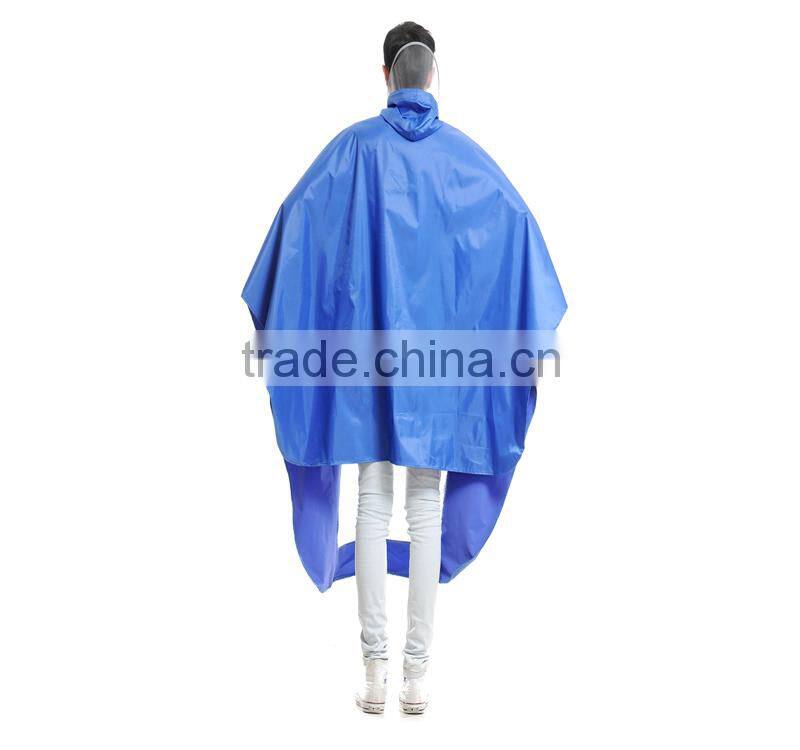 Factory direct sale oxford cycling fashion pvc rainwear