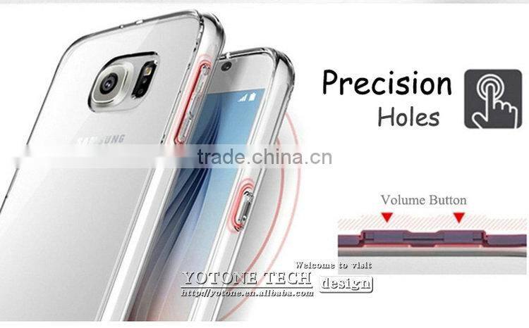 Transparent TPU 5.1 inch for samsung S6 phone case, 6 color slim cell phone case for samsung galaxy S6, for galaxy S6 case