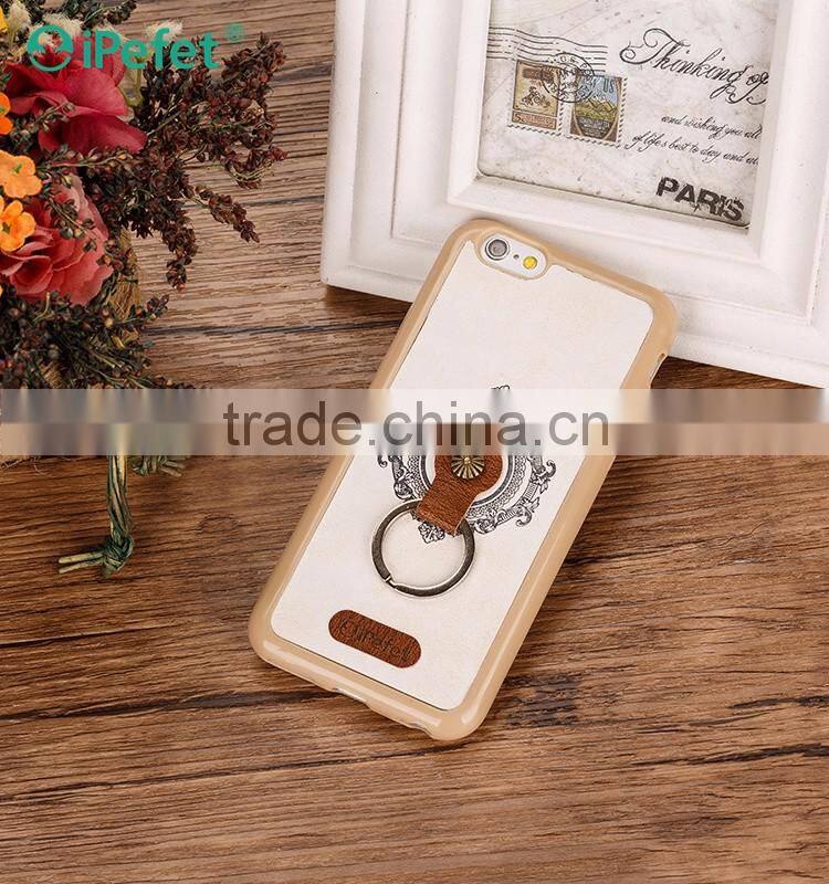 PU Leather TPU Kickstand Back Cover Cases For iPhone 6S