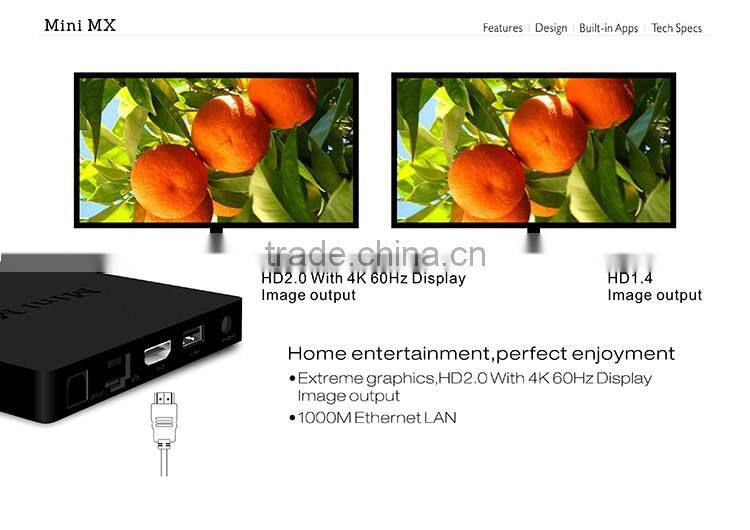 good price amlogic s905 mini mx firmware android 5.1 mini mx tv box