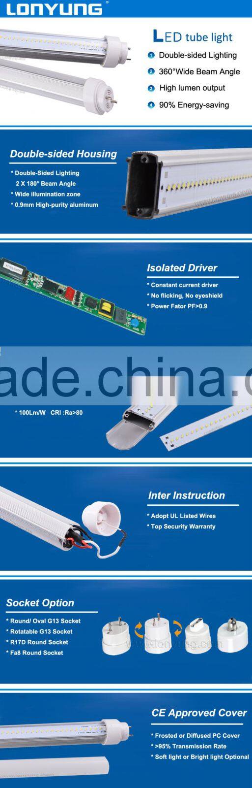 T10 double-side Art gallery use rgb digital led wall lighting tube led wall washer light