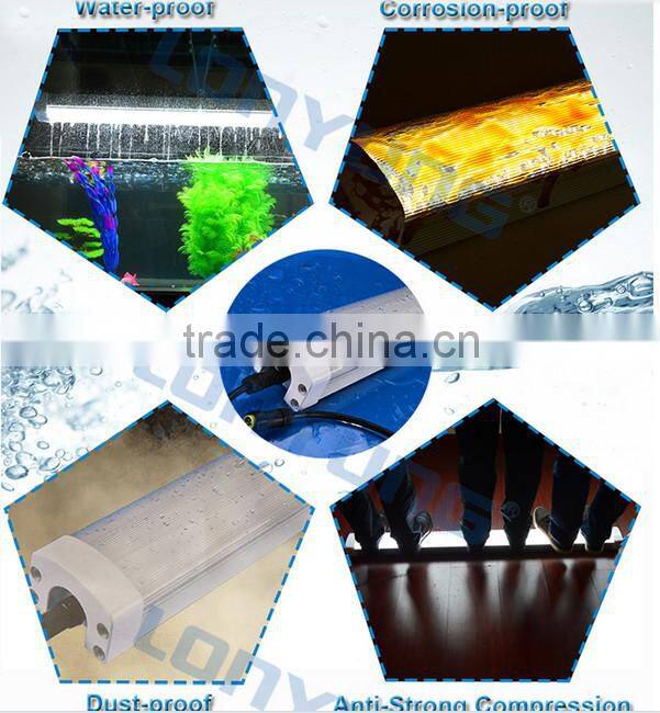 SMD2835 DLC led IP65 tube led tri-proof light 1200mm 60w