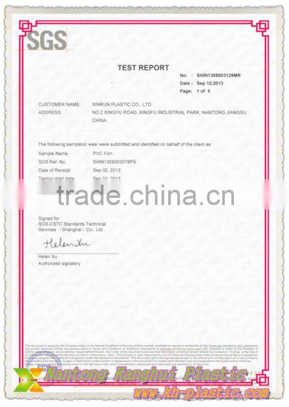 super clear pvc film