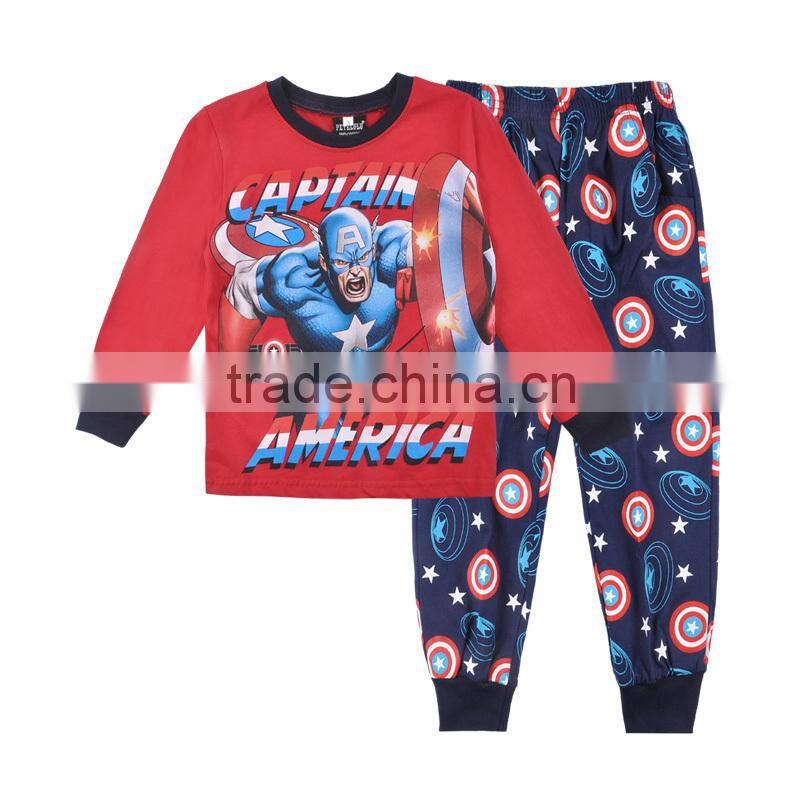 2015 Pajamas Cotton Product Type and In-Stock Items Supply Type 2-7Y Boy Kids Pajamas
