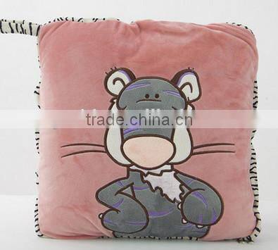 Plush cartoon air quilts/ chicken plush animal quilts