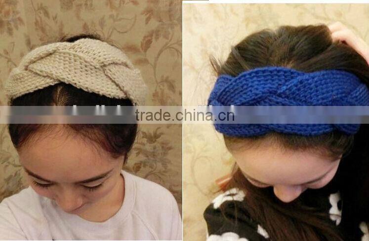 Winter Fashion Knitted Ladies Decorative Headbands