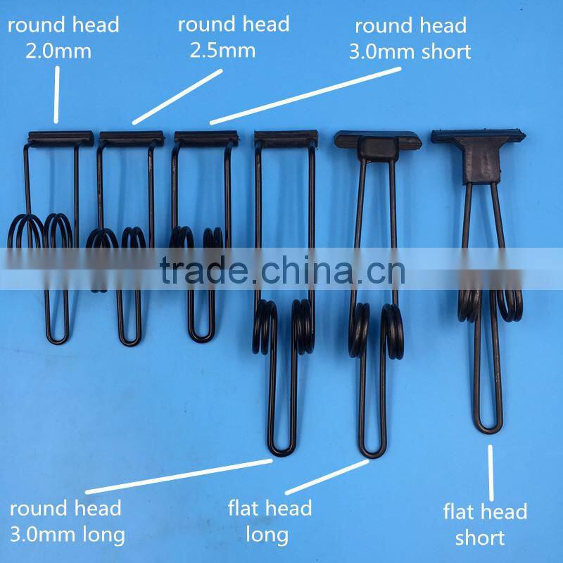 warp knitting machine spare parts tension spring round head T=3.0mm